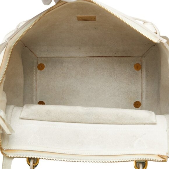 CELINE Ivory Leather Shoulder Bag - Picture 11 of 16
